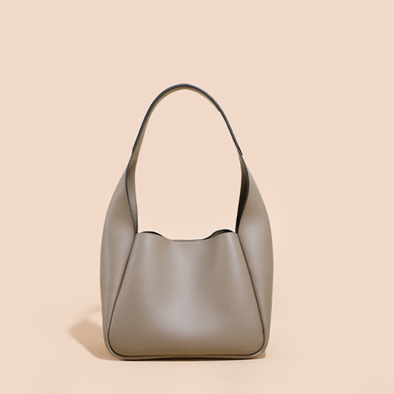Minimalist Soft Leather Shoulder Bag