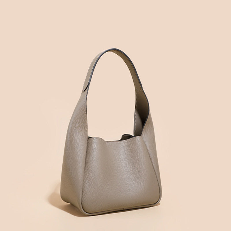 Minimalist Soft Leather Shoulder Bag