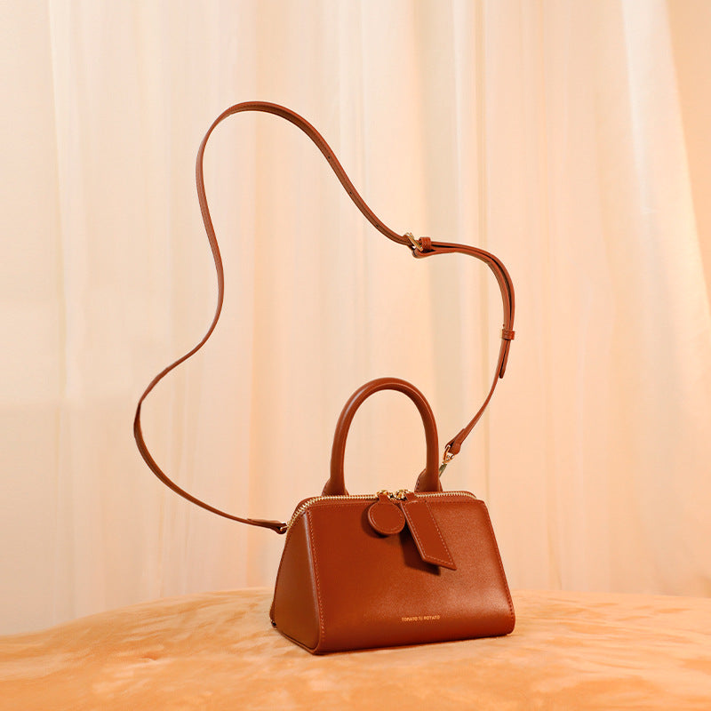 Elegant Structured Mini Handbag with Crossbody Strap