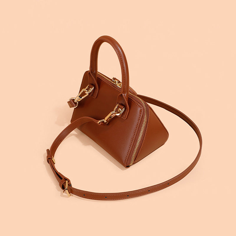 Elegant Structured Mini Handbag with Crossbody Strap