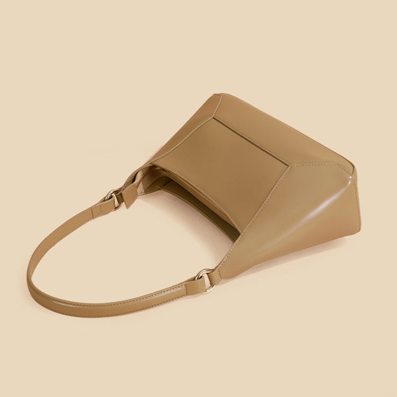 Geometric Mini Top-Handle Crossbody Handbag