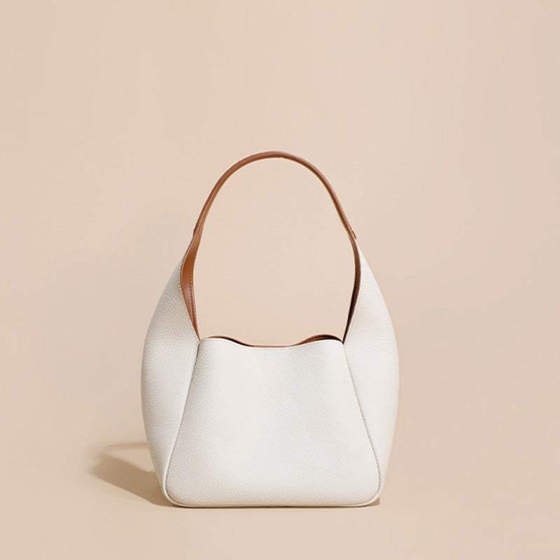 Minimalist Soft Leather Shoulder Bag