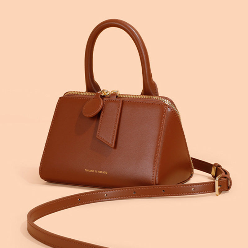 Elegant Structured Mini Handbag with Crossbody Strap