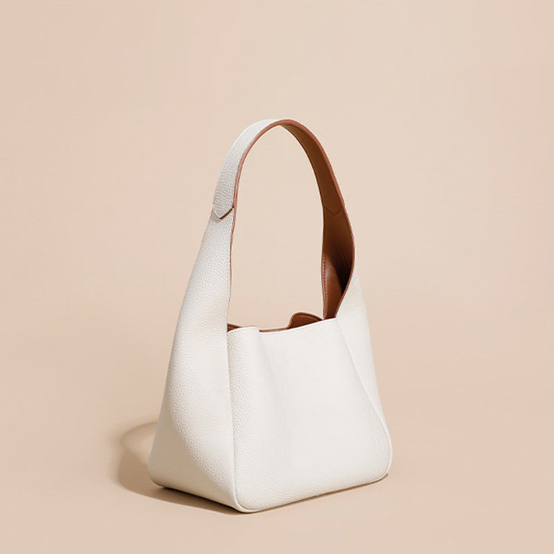 Minimalist Soft Leather Shoulder Bag