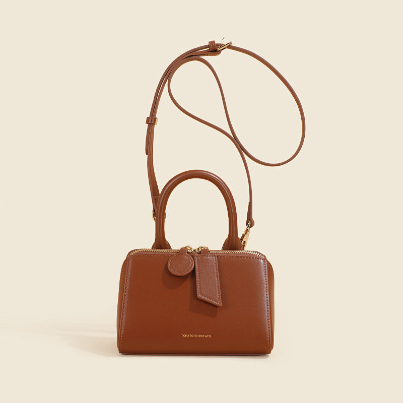 Elegant Structured Mini Handbag with Crossbody Strap