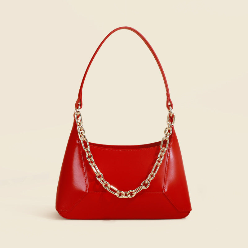 Geometric Mini Top-Handle Crossbody Handbag